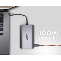 Acer 12in1 USB-C dongle (USB, HDMI, PD, CD, DP, RJ45)