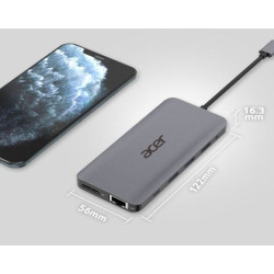 Acer 12in1 USB-C dongle (USB, HDMI, PD, CD, DP, RJ45)
