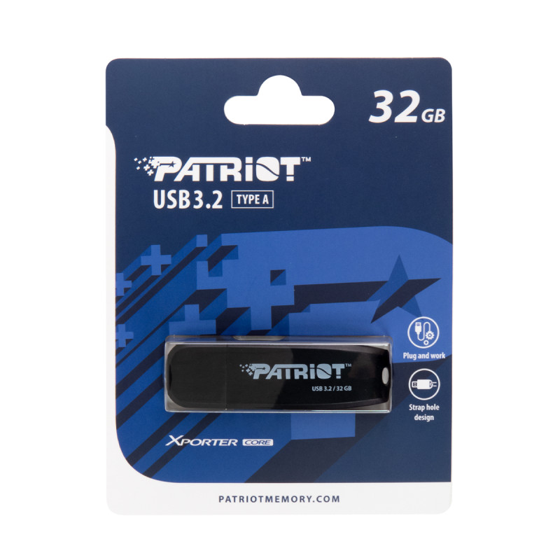 Patriot XPORTER CORE/32GB/USB 3.2/USB-A/Čierna