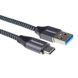 PremiumCord kábel USB-C - USB 3.0 A (USB 3.1 generation 1, 3A, 5Gbit/s) 0,5m oplet