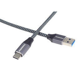 PremiumCord kábel USB-C - USB 3.0 A (USB 3.1 generation 1, 3A, 5Gbit/s) 0,5m oplet