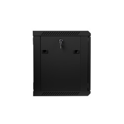 LANBERG - Nástenný rack 19'' 9U 600X450mm černý flat pack