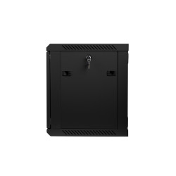 LANBERG - Nástenný rack 19'' 9U 600X450mm černý flat pack