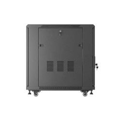 LANBERG INŠTALAČNÝ RACK 19'' 15U 600X800 ČIERNE SKLENENÉ DVERE (PLOCHÉ BALENIE)