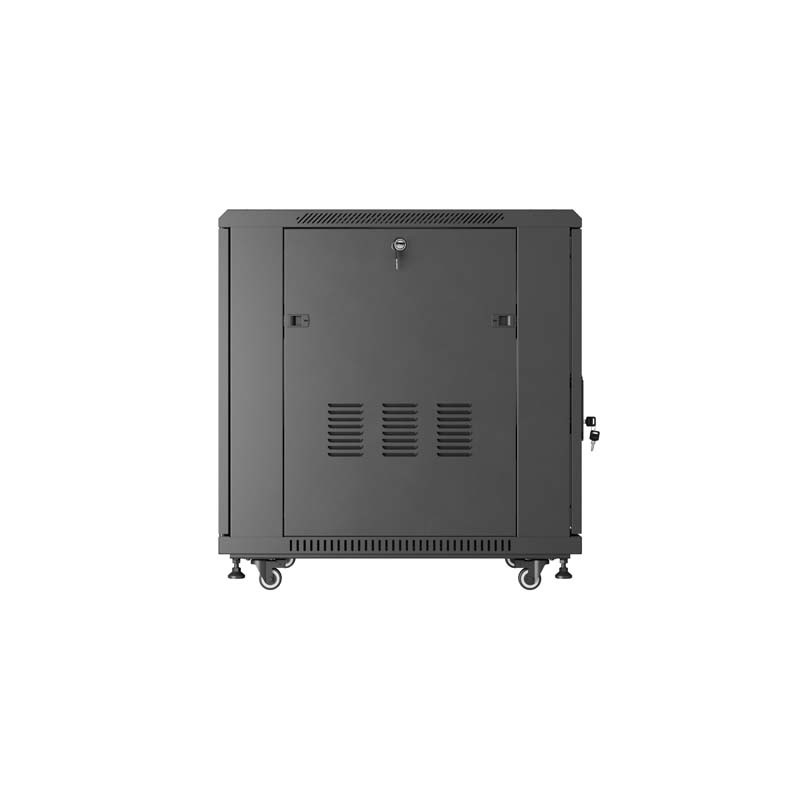 LANBERG INŠTALAČNÝ RACK 19'' 15U 600X800 ČIERNE SKLENENÉ DVERE (PLOCHÉ BALENIE)