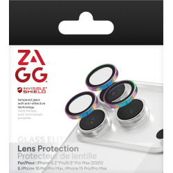 ZAGG Ochranná čočka Premium pre Apple iPhone 17 Pro/Pro Max/16 Pro/Pro Max/15 Pro/Pro Max - duhová