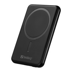 NONAME - Sandberg SemiSolidState Magnet Powerbank 5000 mAh PD20W, magnetická powerbanka, čierna