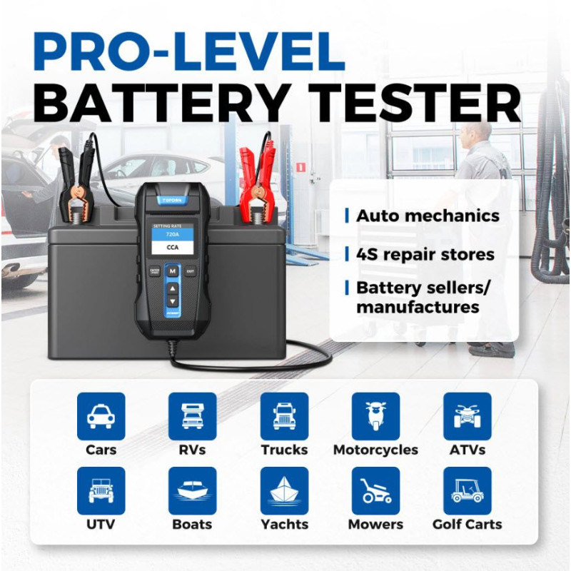 VIKING - TOPDON Tester autobatérií BT300P