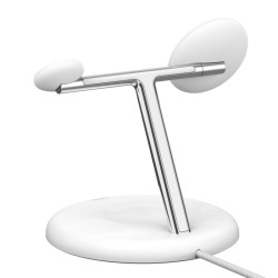 Belkin BOOST CHARGE PRE Qi2, 15W 3v1 magnetický stojan, biely