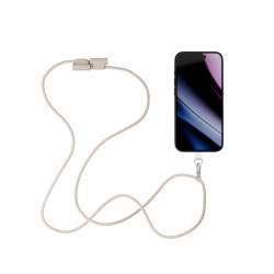 Epico šnúrka na telefón s USB-C káblom - béžová