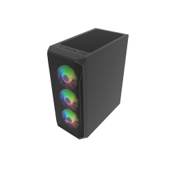 GENESIS - PC skriňa Fury SHOBO/Midi Tower/Transpar./Čierna