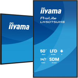 50'' iiyama LH5075UHS-B2AG:VA,4K UHD,Android,24/7