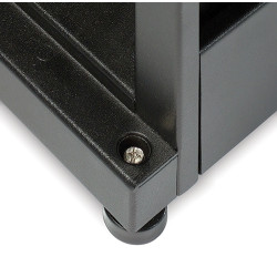 APC - NetShelter AV 42U 600mm Wide x 825 Deep Enclosure with Sides and 10-32 Threaded Rails Black
