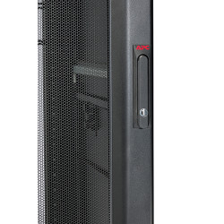 APC - NetShelter AV 42U 600mm Wide x 825 Deep Enclosure with Sides and 10-32 Threaded Rails Black