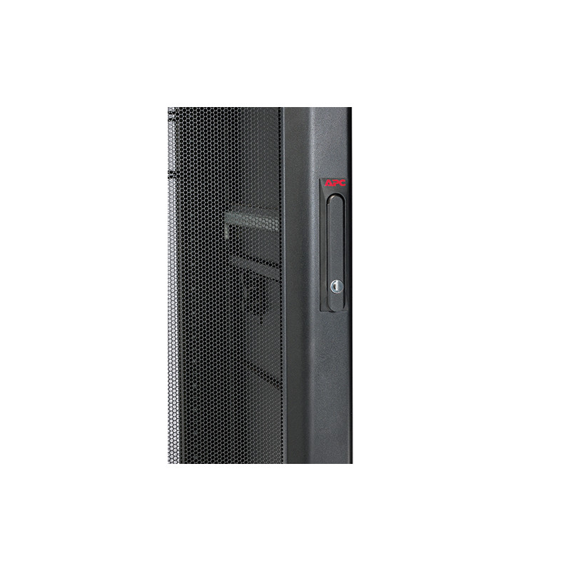 APC - NetShelter AV 42U 600mm Wide x 825 Deep Enclosure with Sides and 10-32 Threaded Rails Black