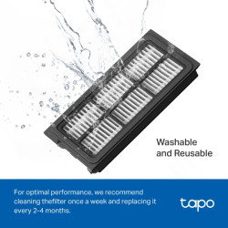 TP-LINK - Tapo RVA520 Washable HEPA Filter