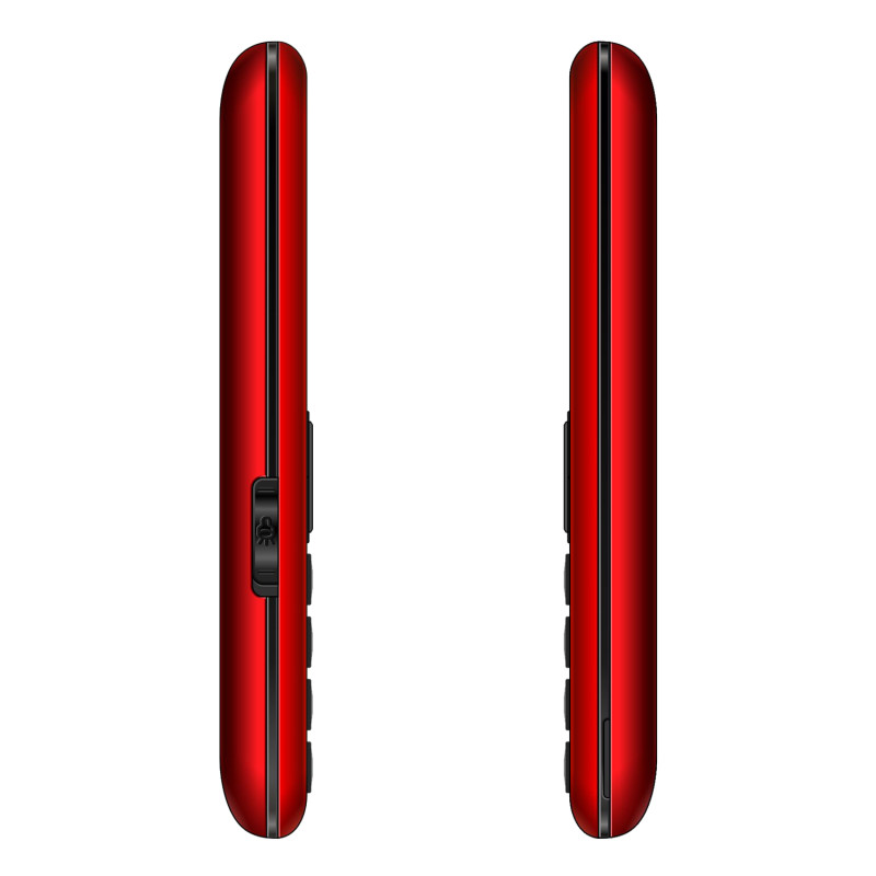 EVOLVEO EasyPhone XS, mobilný telefón pre seniorov, červený