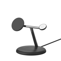 Belkin BOOST CHARGE PRE Qi2, 15W 3v1 magnetický stojan, čierny