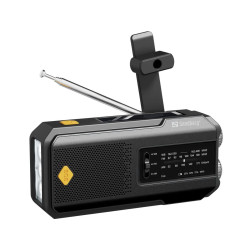 NONAME - Sandberg Surviovor All-in-1 2000 mAh, FM/AM rádio s ďalšími funkciami, čierna