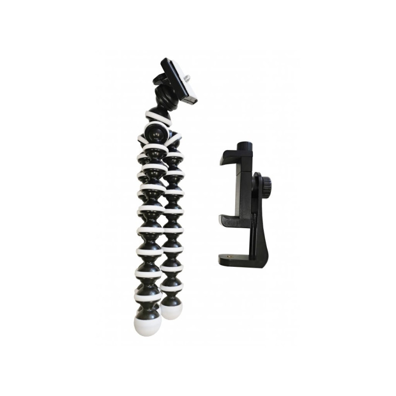 Cestovný statív VIKING Tripod 4D/dĺžka 25,5cm/pružná, odolná guma/max. záťaž 2kg/upínací skrutka 1/4''