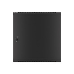 LANBERG RACKOVÁ SKRIŇA 19'' NÁSTENNÁ 12U/600X450 PRO VLASTNÚ MONTÁŽ S KOVOVÝMI DVERAMI ČIERNA