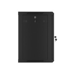 LANBERG RACKOVÁ SKRIŇA 19'' NÁSTENNÁ 12U/600X450 PRO VLASTNÚ MONTÁŽ S KOVOVÝMI DVERAMI ČIERNA