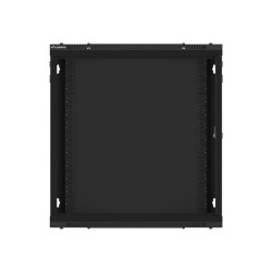 LANBERG RACKOVÁ SKRIŇA 19'' NÁSTENNÁ 12U/600X450 PRO VLASTNÚ MONTÁŽ S KOVOVÝMI DVERAMI ČIERNA