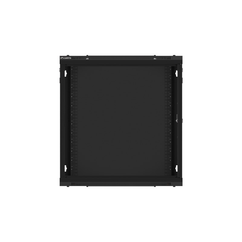 LANBERG RACKOVÁ SKRIŇA 19'' NÁSTENNÁ 12U/600X450 PRO VLASTNÚ MONTÁŽ S KOVOVÝMI DVERAMI ČIERNA