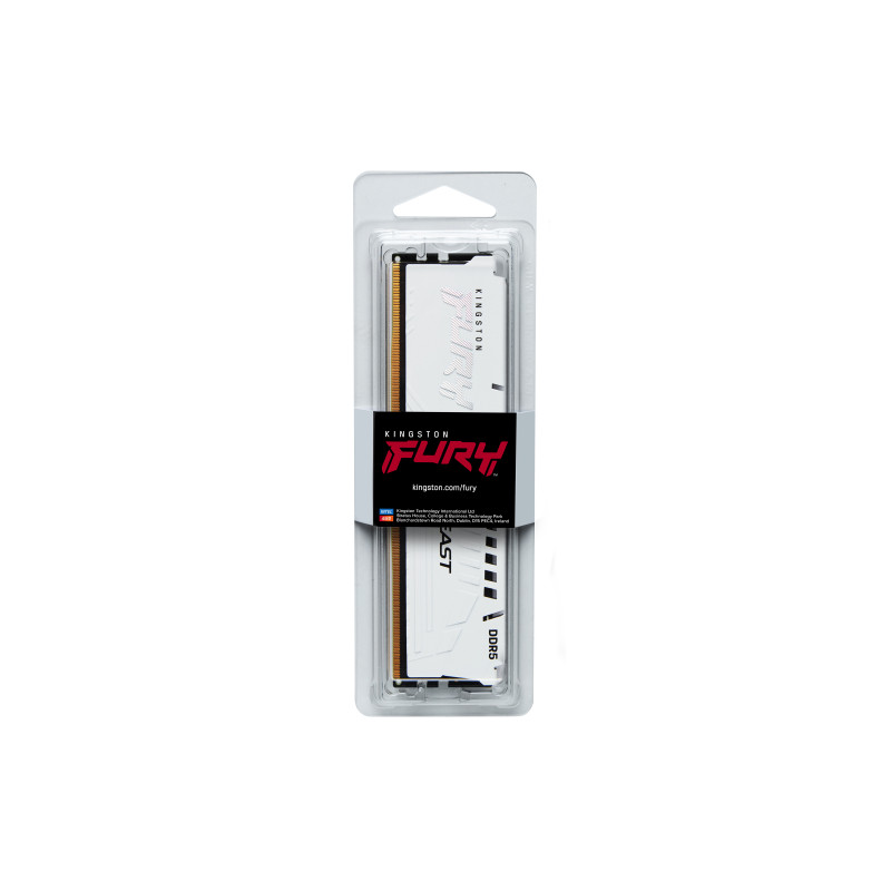 Kingston FURY Beast EXPO/DDR5/16GB/6000MHz/CL36/1x16GB/White