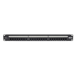 EATON - Patch panel pre montáž do racku 1U, 24x Cat6 PoE+ Compliant, 110/Krone, 568A/B, RJ45 Ethernet