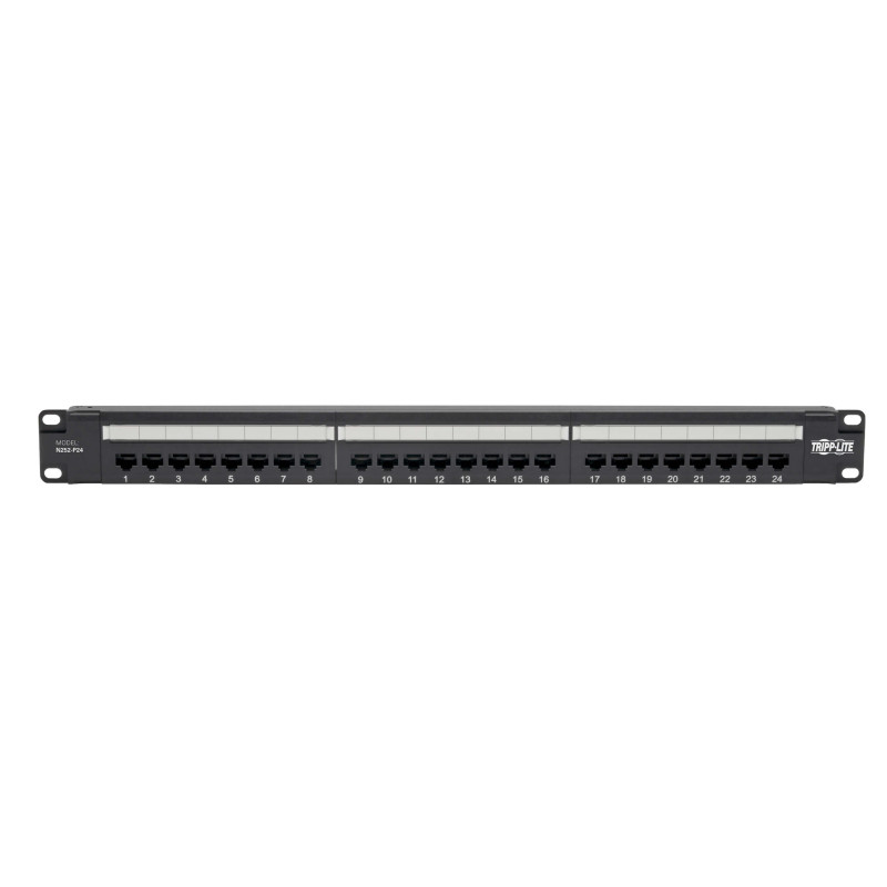 EATON - Patch panel pre montáž do racku 1U, 24x Cat6 PoE+ Compliant, 110/Krone, 568A/B, RJ45 Ethernet