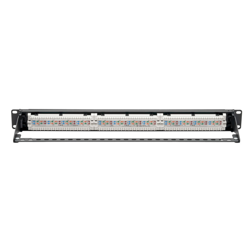 EATON - Patch panel pre montáž do racku 1U, 24x Cat6 PoE+ Compliant, 110/Krone, 568A/B, RJ45 Ethernet