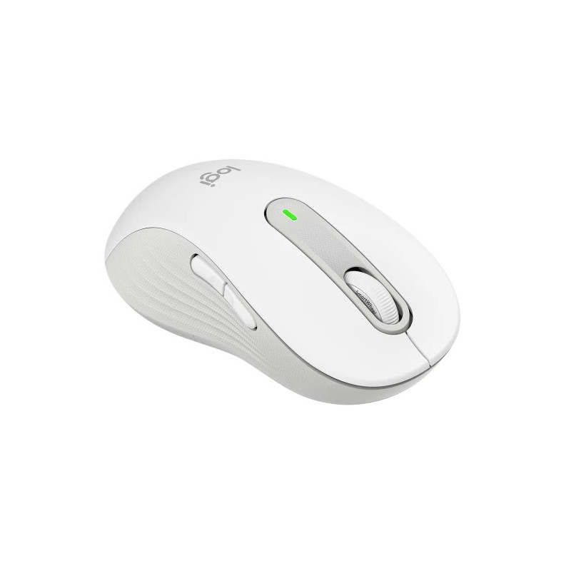 Logitech M650L/Kancelárska/Laserová/Pre ľavákov/Bezdrôtová USB + Bluetooth/Biela