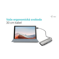 i-tec USB-C Metal Nano 2x HDMI Docking Station, PD 100W