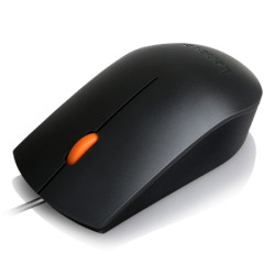 Lenovo 300/Kancelárska/Optická/1 600 DPI/Drôtová USB/Čierna