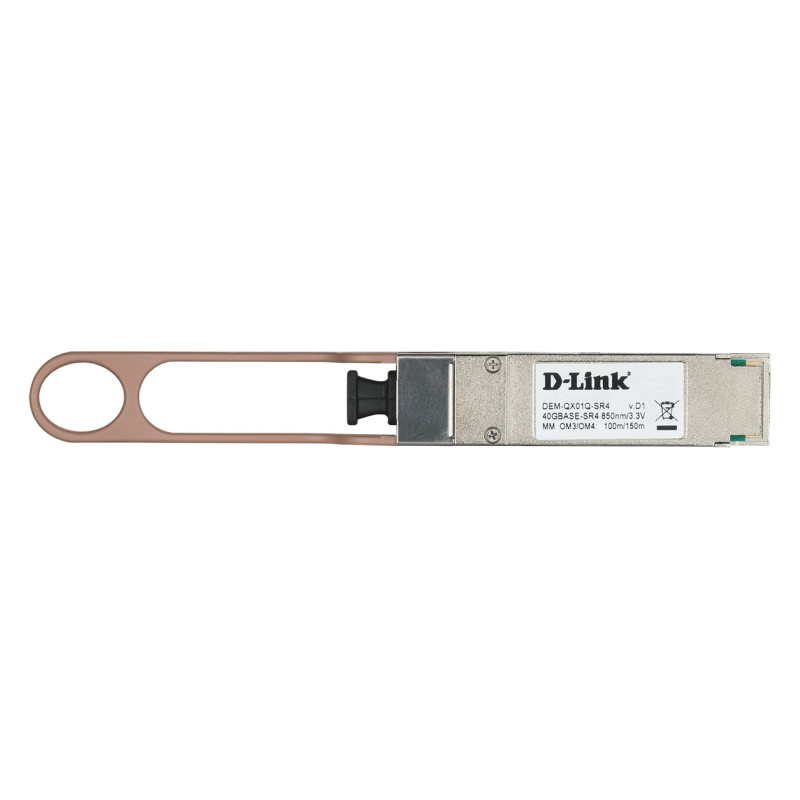 D-Link DEM-QX01Q-SR4 - 40GBase-SR4 QSFP+ Multi-mode Transceiver, 100M/150M