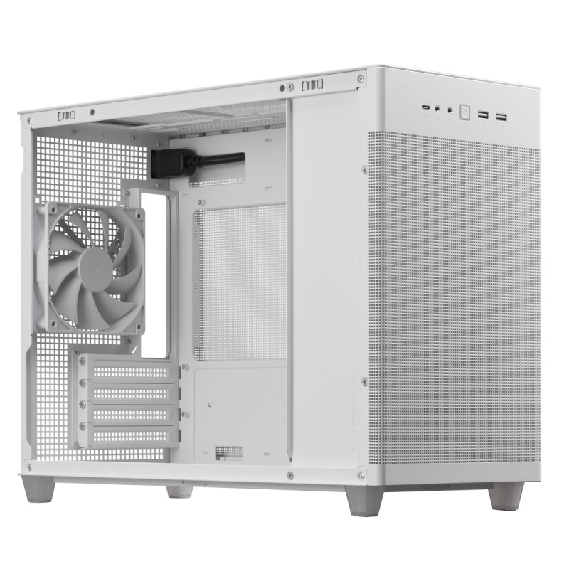 ASUS PRIME AP201/Micro ATX/Transpar./Biela