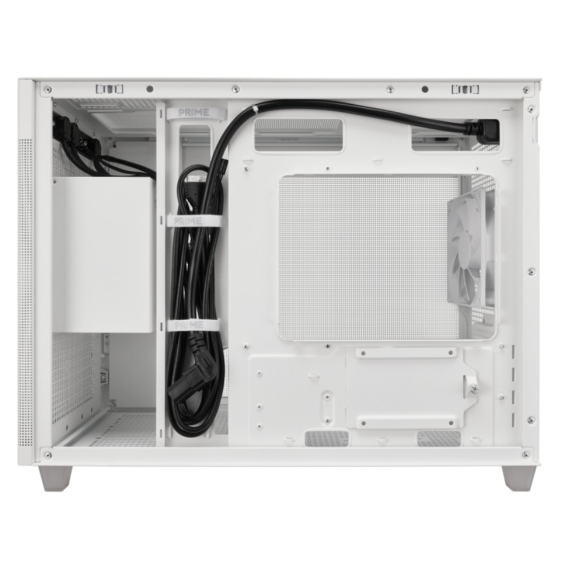 ASUS PRIME AP201/Micro ATX/Transpar./Biela