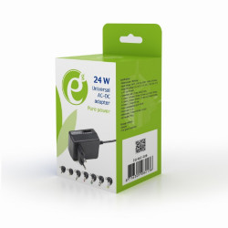 GEMBIRD Universal AC-DC adaptér, 24 W