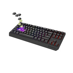 GENESIS herná klávesnica THOR 230/TKL/RGB/Outemu Silent Lemon/Bezdrôtová USB + Bluetooth/US layout/Č
