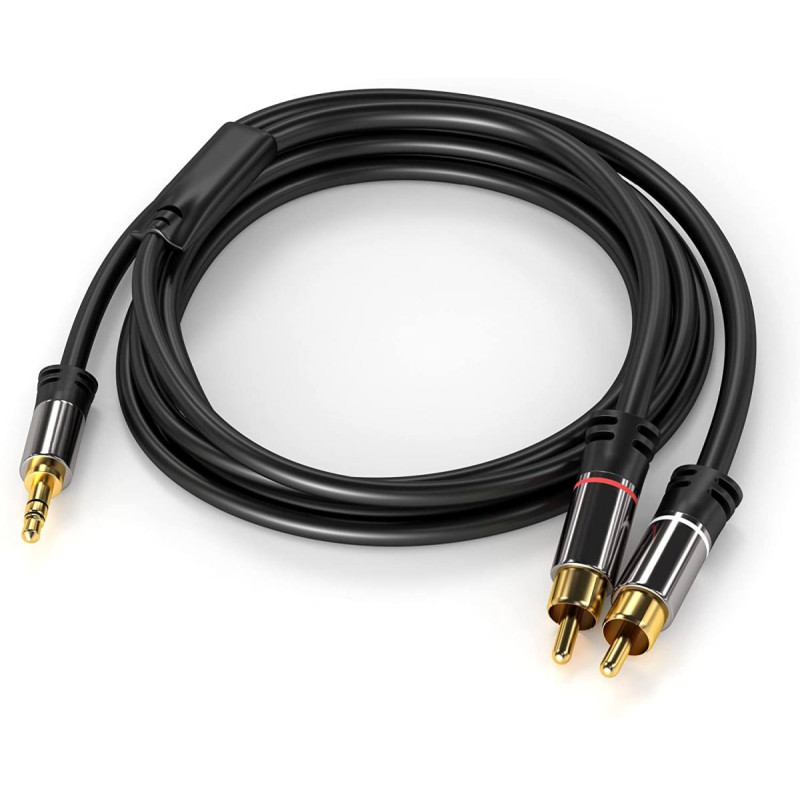 PremiumCord HQ tienený kábel stereo Jack 3.5mm-2xCINCH M/M 3m