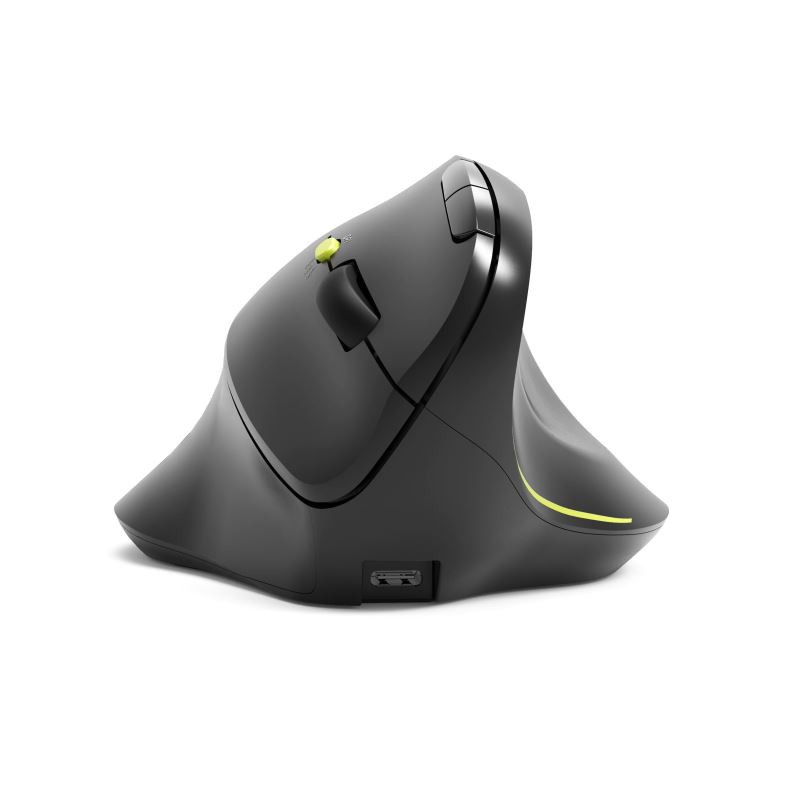 NONAME - PORT CONNECT ERGO SOFT COLLECTION/Vertikálna/Optická/Pre pravákov/1 600 DPI/USB+BT/Čierna