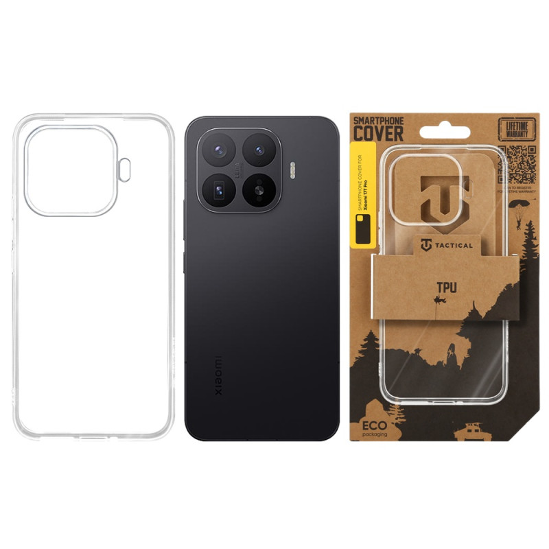 Tactical TPU Kryt pre Xiaomi 17T Pre Transparent