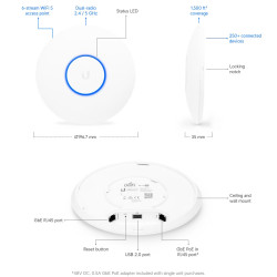 Ubiquiti UAP-AC-PRO-5 - UniFi AP AC PRO 2,4GHz/5GHz 5pck, PoE nie je súčasťou balenia