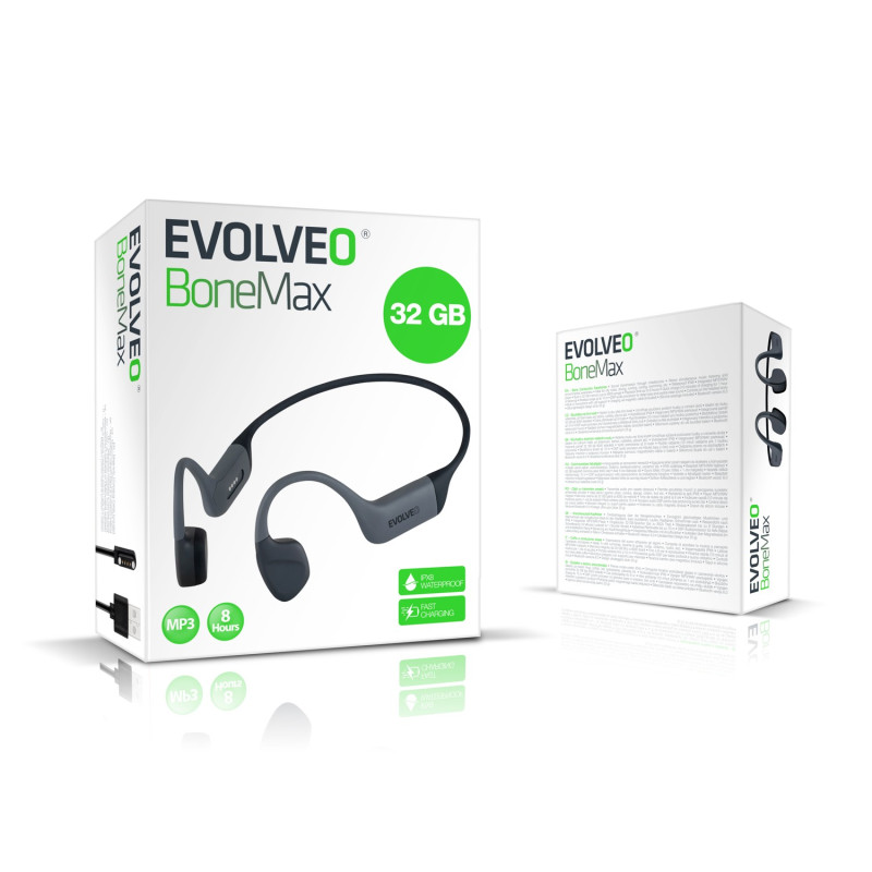EVOLVEO BoneMax, bezd. sluchátka na lícne kosti