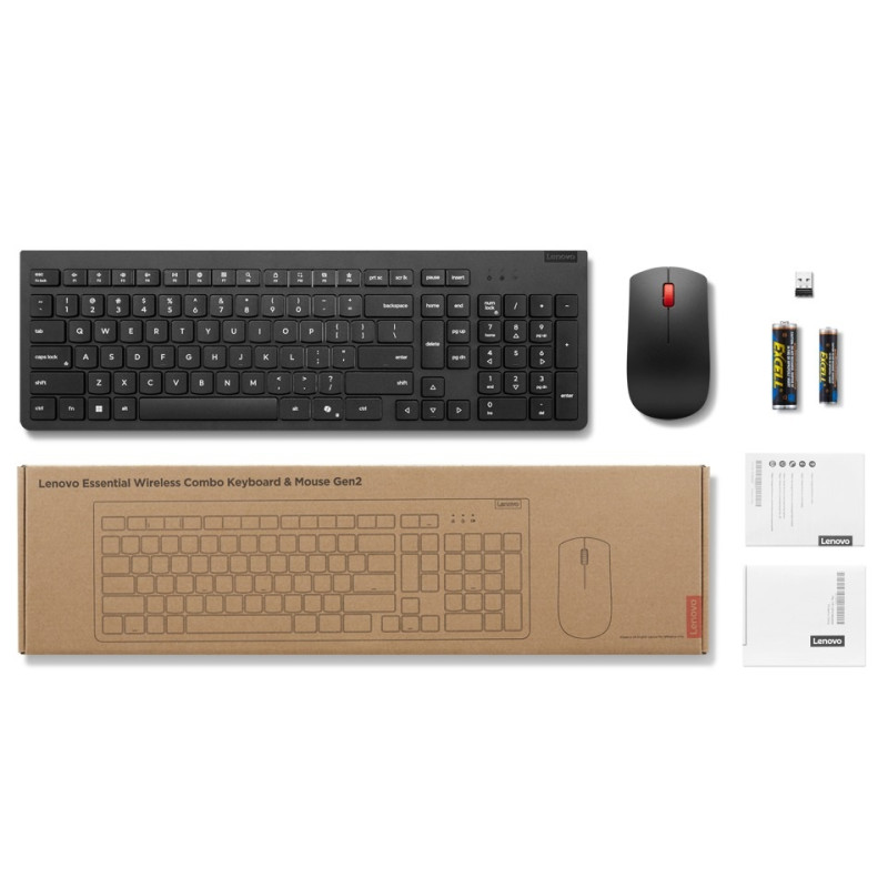 Lenovo Essential Wireless a myš - SK Gen2