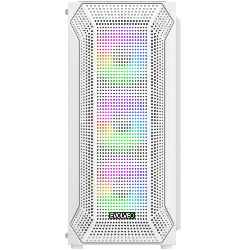 EVOLVEO Xenon, Midi Tower / 4x ARGB / mesh + sklo