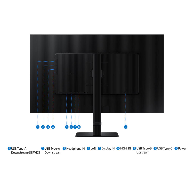 Samsung ViewFinity S8/S80UD/32''/VA/4K UHD/60Hz/5ms/Black/3R