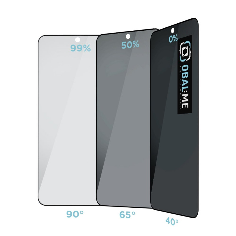 OBAL:ME Privacy 5D Tvrdené Sklo pre Samsung Galaxy S24/S25 Black