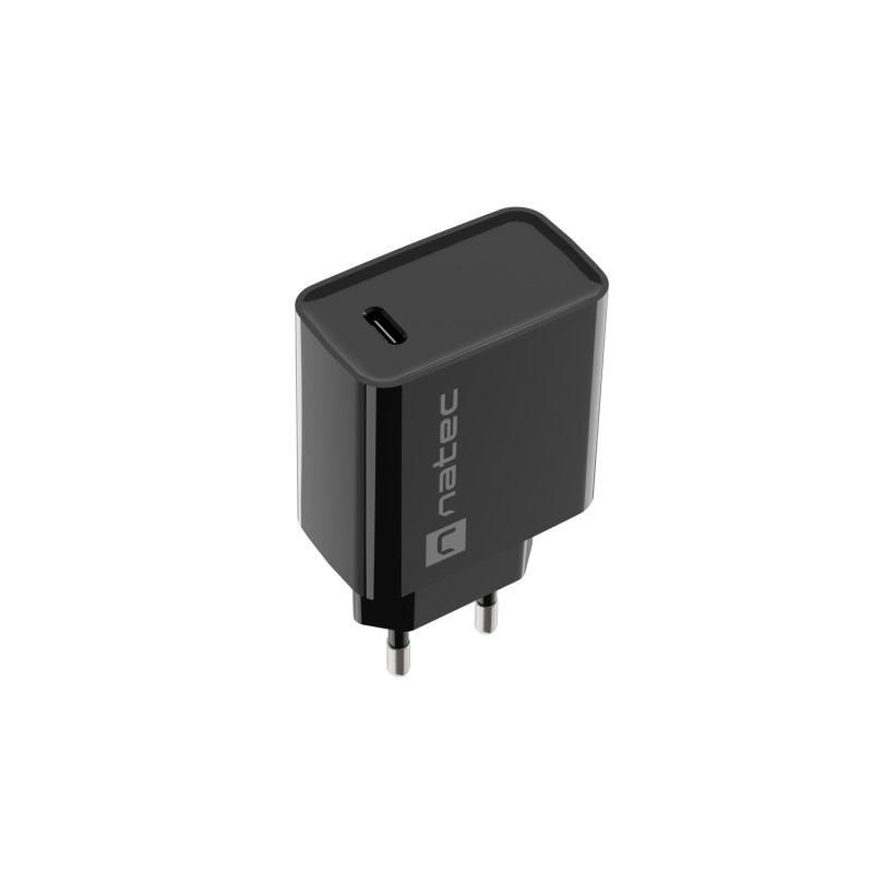 Univerzálna nabíjačka Natec RIBERA 20W 1X USB-C, čierna